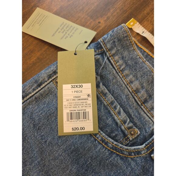 Goodfellow & Co Men's Straight Fit Jeans 32x30 Blue Denim NWT Medium Wash - Picture 3 of 8